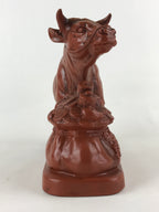 Japanese Ceramic Tokoname ware Zodiac Decoration Vtg Cow Figurine BD908