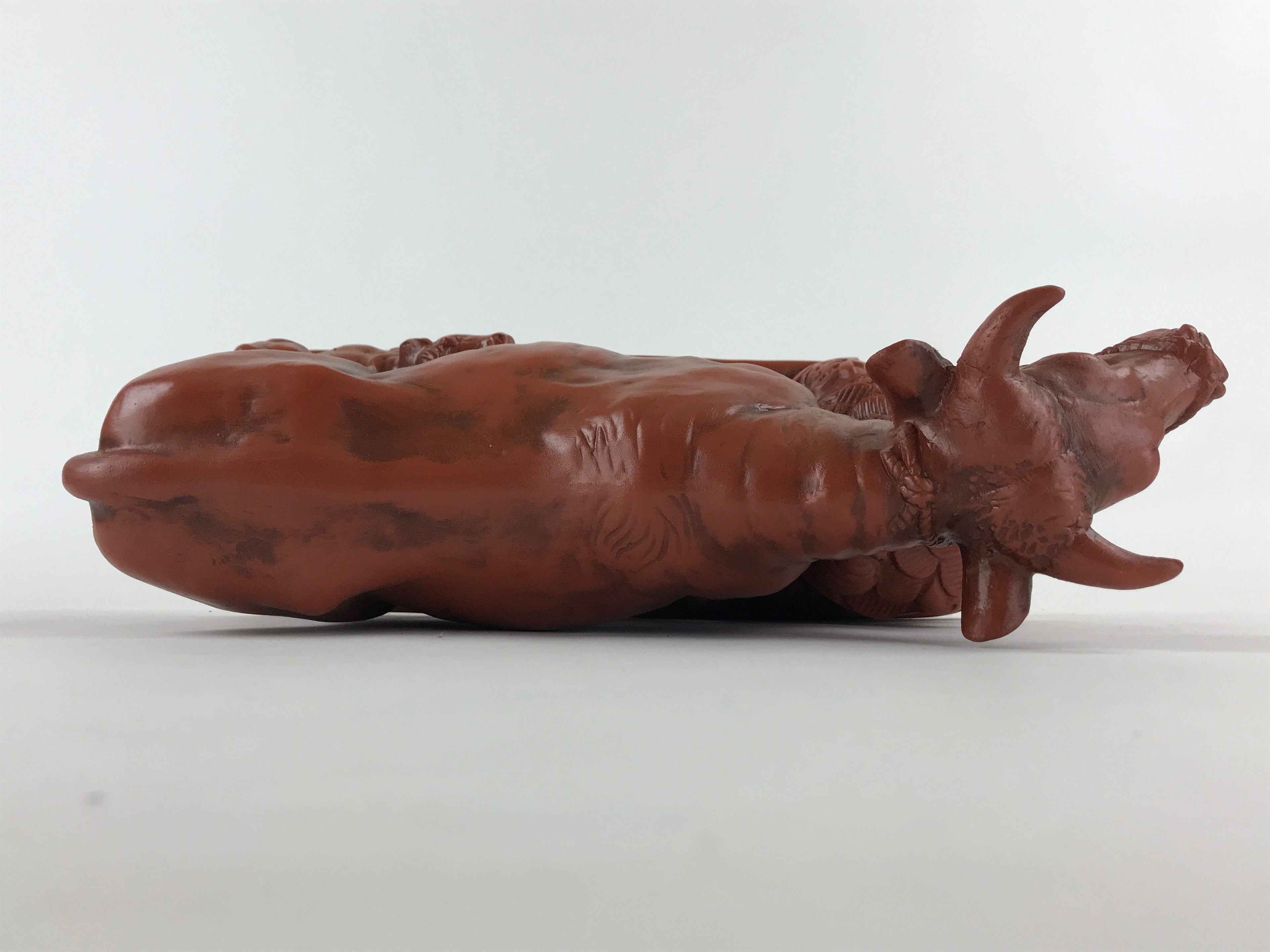Japanese Ceramic Tokoname ware Zodiac Decoration Vtg Cow Figurine BD908