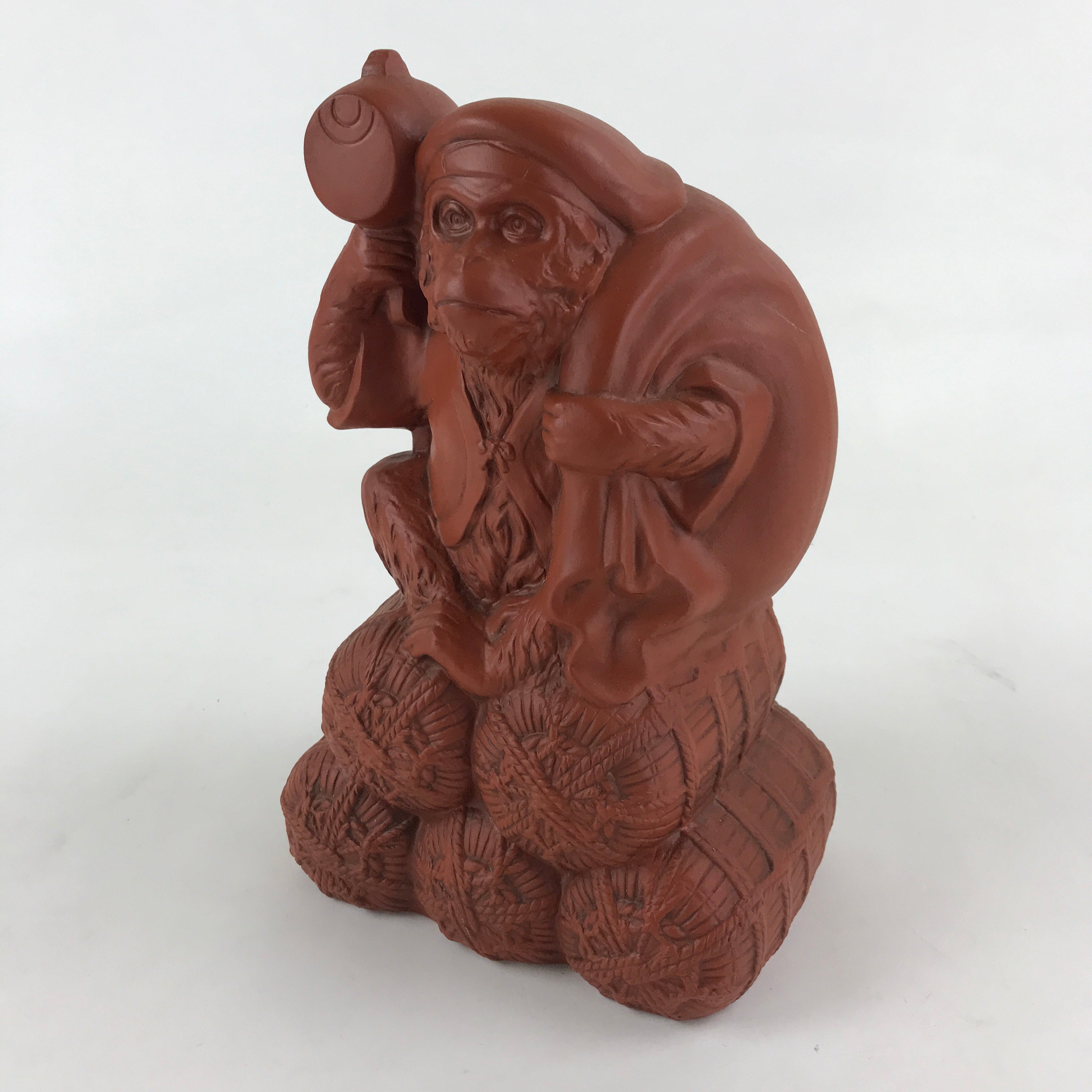 Japanese Ceramic Tokoname ware Zodiac Decoration Vtg Monkey Figurine BD910