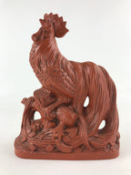 Japanese Ceramic Tokoname ware Zodiac Decoration Vtg Rooster Figurine BD911