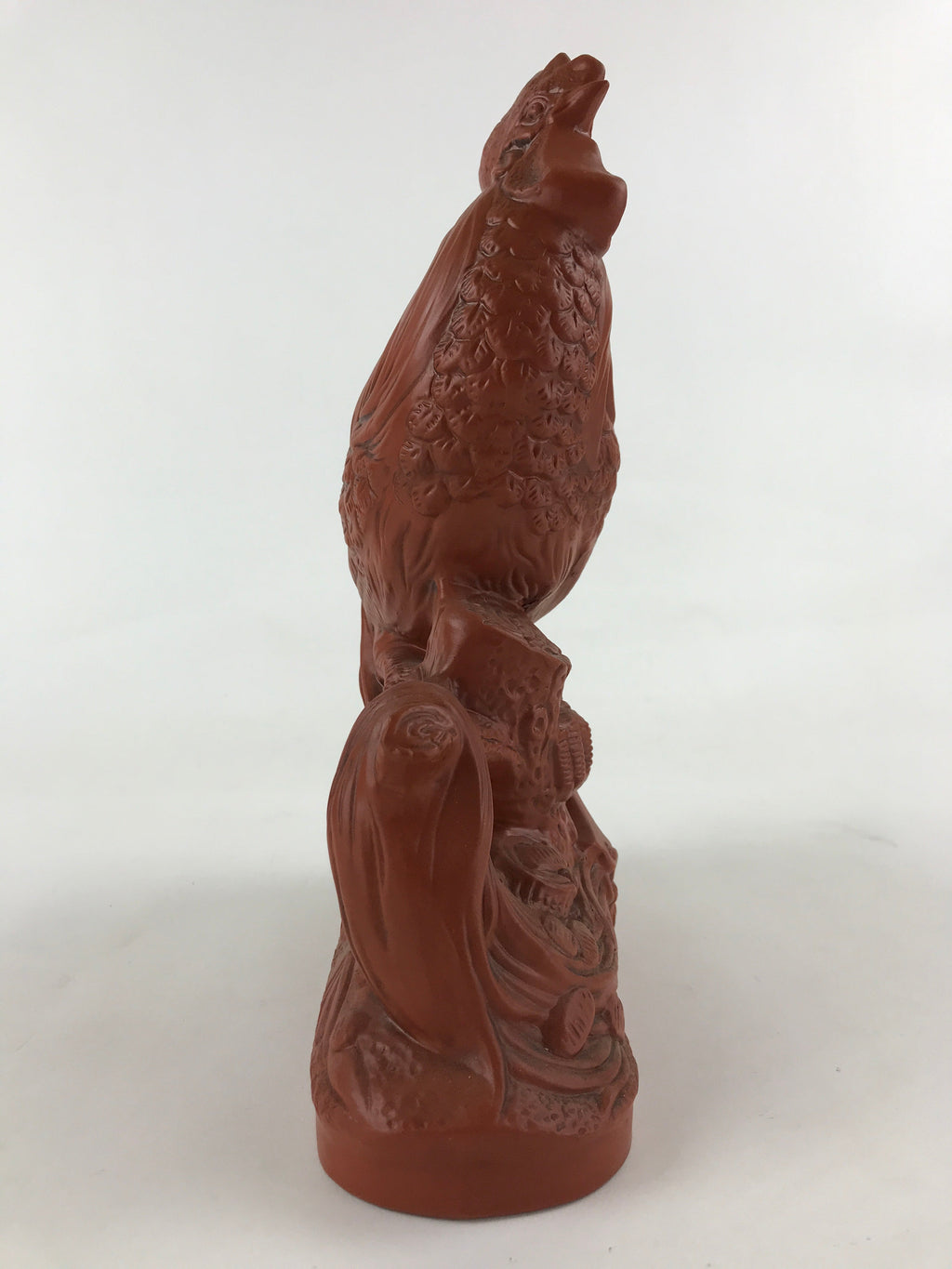 Japanese Ceramic Tokoname ware Zodiac Decoration Vtg Rooster Figurine BD911
