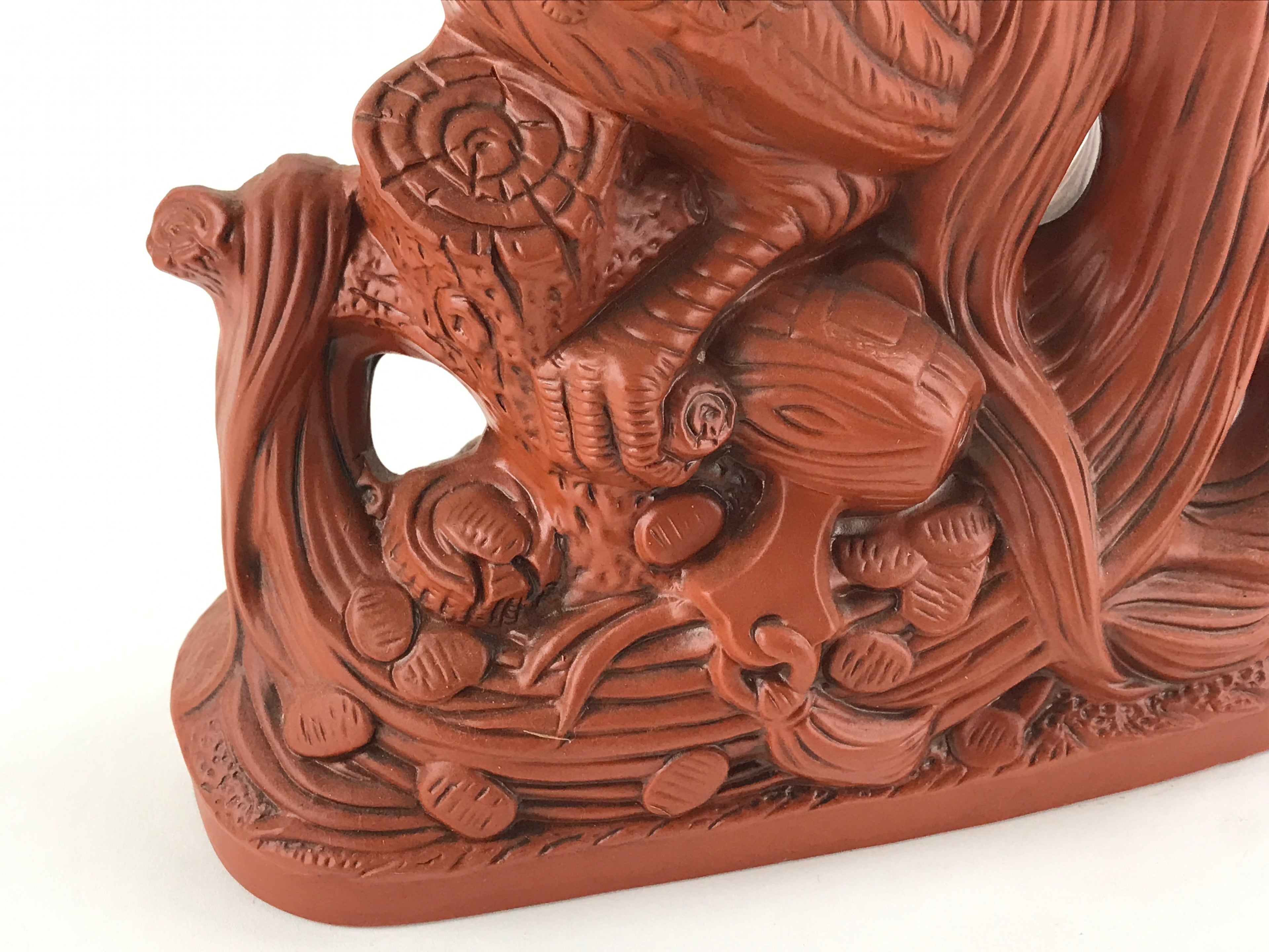 Japanese Ceramic Tokoname ware Zodiac Decoration Vtg Rooster Figurine BD911