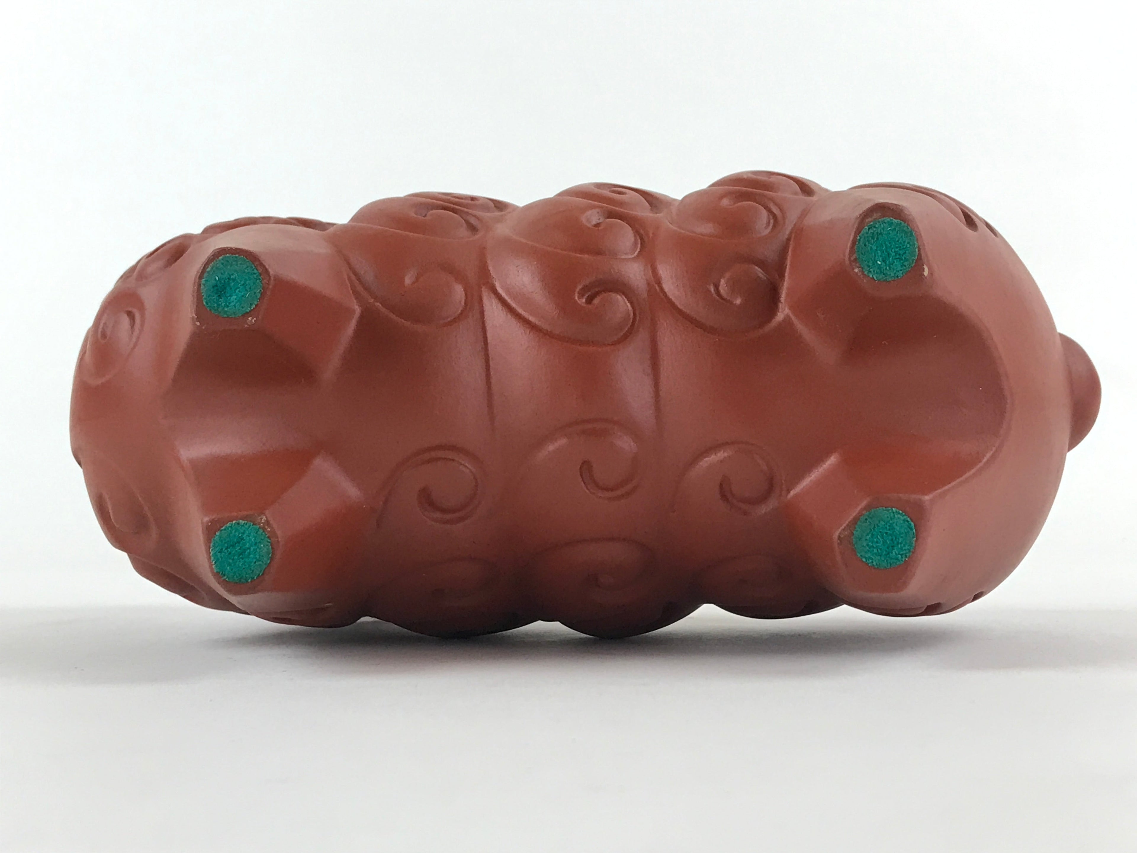 Japanese Ceramic Tokoname ware Zodiac Decoration Vtg Sheep Statue Red Clay BD896