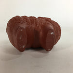 Japanese Ceramic Tooth Pick Stand Figurine Vtg Pottery Red Clay Sheep KF565