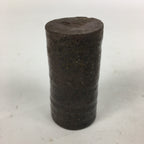 Japanese Ceramic Toothpick Holder Vtg Pottery Cylindrical Brown Yakimono PP847