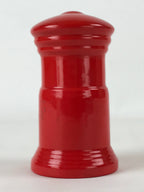Japanese Ceramic Traditional Mailbox Piggy Bank Vtg Chokin Bako Statue Red BD942