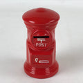 Japanese Ceramic Traditional Mailbox Piggy Bank Vtg Chokin Bako Statue Red BD942