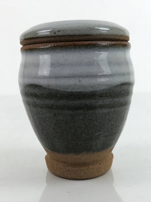 Japanese Ceramic Umeboshi Lidded Storage Jar Vtg Ouguisuku Pickled Plum Gray Y2