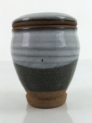 Japanese Ceramic Umeboshi Lidded Storage Jar Vtg Ouguisuku Pickled Plum Gray Y2