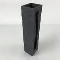 Japanese Ceramic Vase Kabin Vtg Ikebana Flower Arrangement Stone Gray FK94