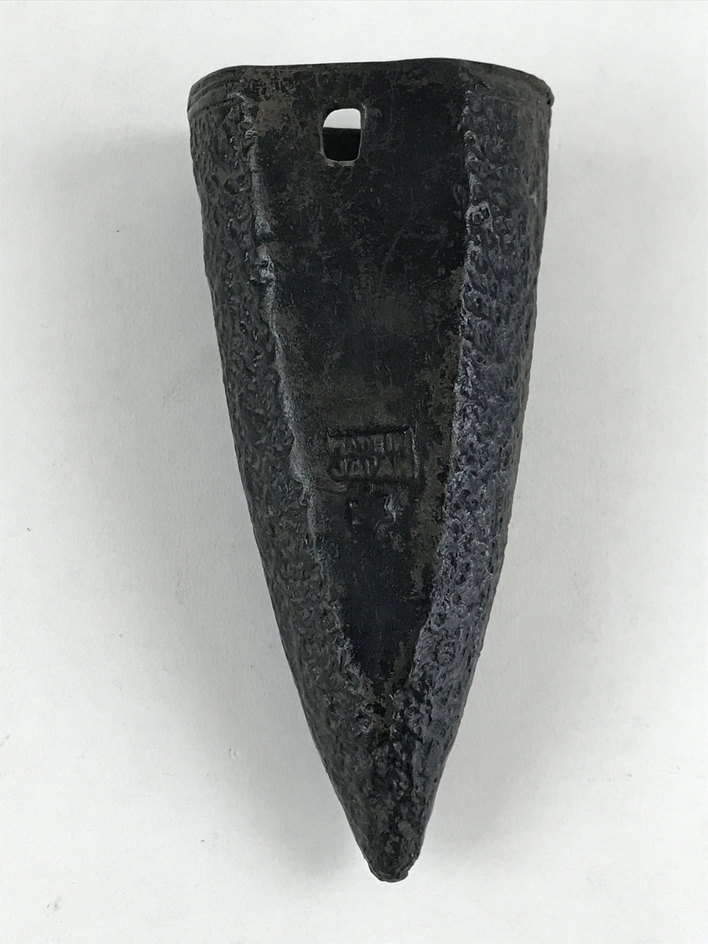 Japanese Ceramic Wall Hanging Single Flower Vase Vtg Kabin Flowers Black MFV76