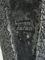 Japanese Ceramic Wall Hanging Single Flower Vase Vtg Kabin Flowers Black MFV76