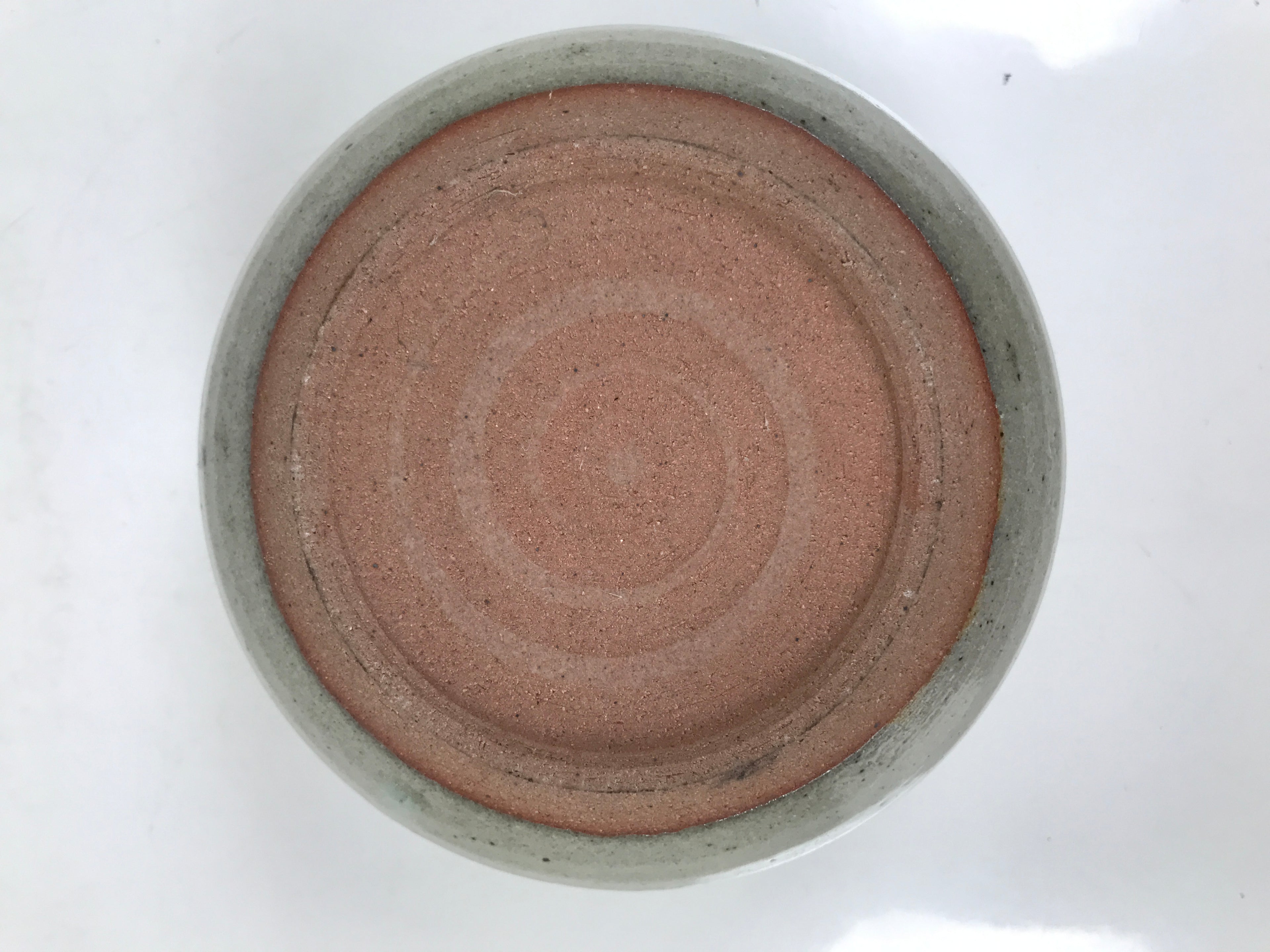 Japanese Ceramic Waste Water Bowl Kensui Vtg Egaratsu Tea Ceremony Gray CHB106