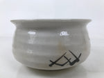 Japanese Ceramic Waste Water Bowl Kensui Vtg Shino Ware Tea Ceremony CHB111