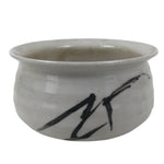 Japanese Ceramic Waste Water Bowl Kensui Vtg Shino Ware Tea Ceremony CHB111
