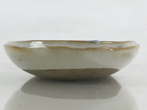 Japanese Ceramic White Small Plate Long Oval Vtg Pottery Yakimono PY444