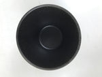 Japanese Ceramic Yunomi Teacup Simple Pottery Vtg Black Sencha Yakimono TC584