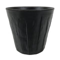 Japanese Ceramic Yunomi Teacup Simple Pottery Vtg Black Sencha Yakimono TC584