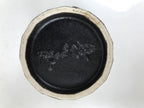 Japanese Ceramic Yunomi Teacup Simple Pottery Vtg Black Sencha Yakimono TC585