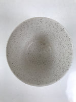 Japanese Ceramic Yunomi Teacup Simple Pottery White Black Specks Yakimono TC571