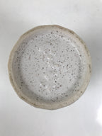 Japanese Ceramic Yunomi Teacup Simple Pottery White Black Specks Yakimono TC571
