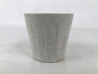 Japanese Ceramic Yunomi Teacup Simple Pottery White Black Specks Yakimono TC573