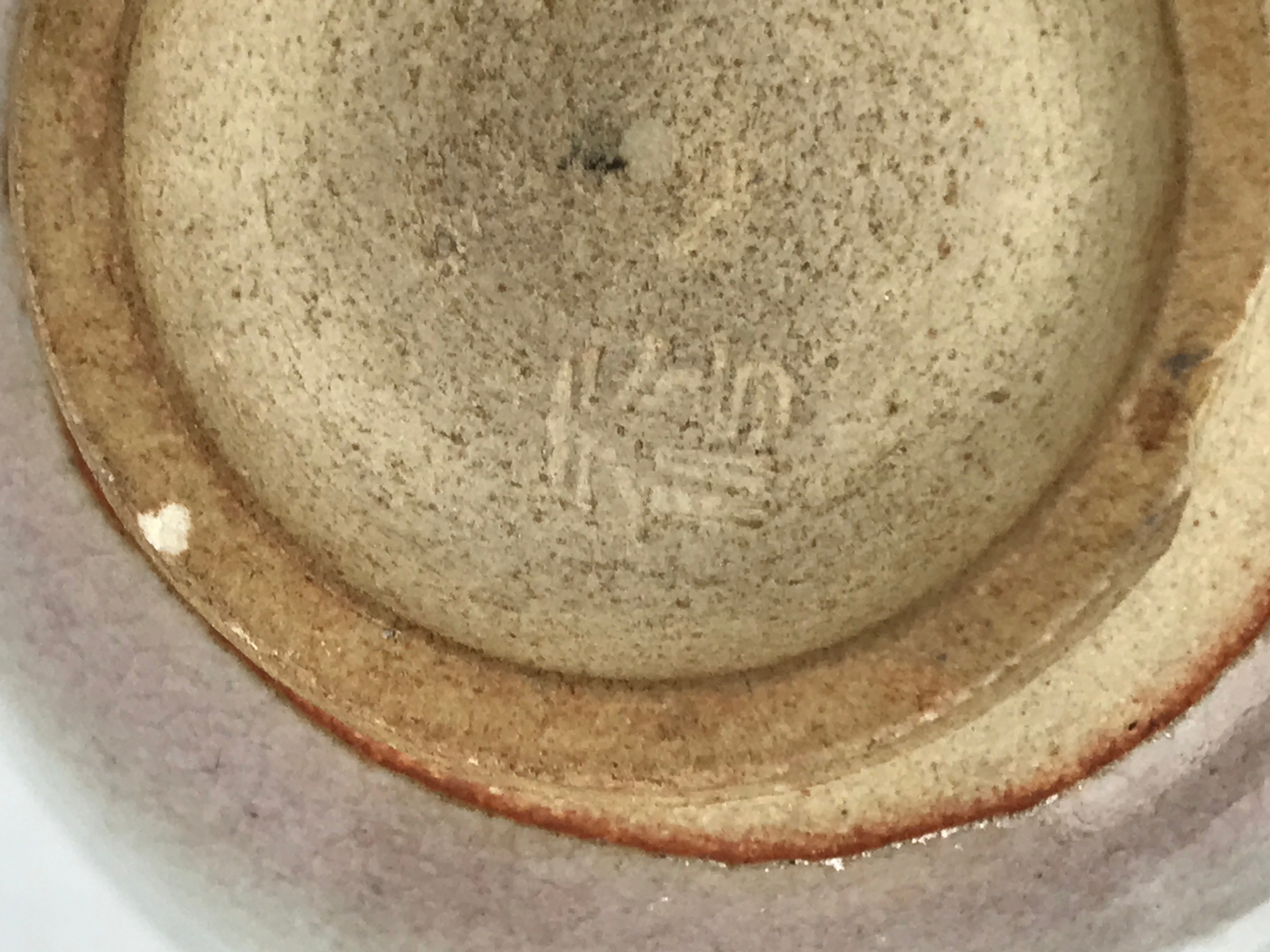 Japanese Ceramic Yunomi Teacup Vtg Hagi Ware Pottery Gray Yakimono Sencha TC598