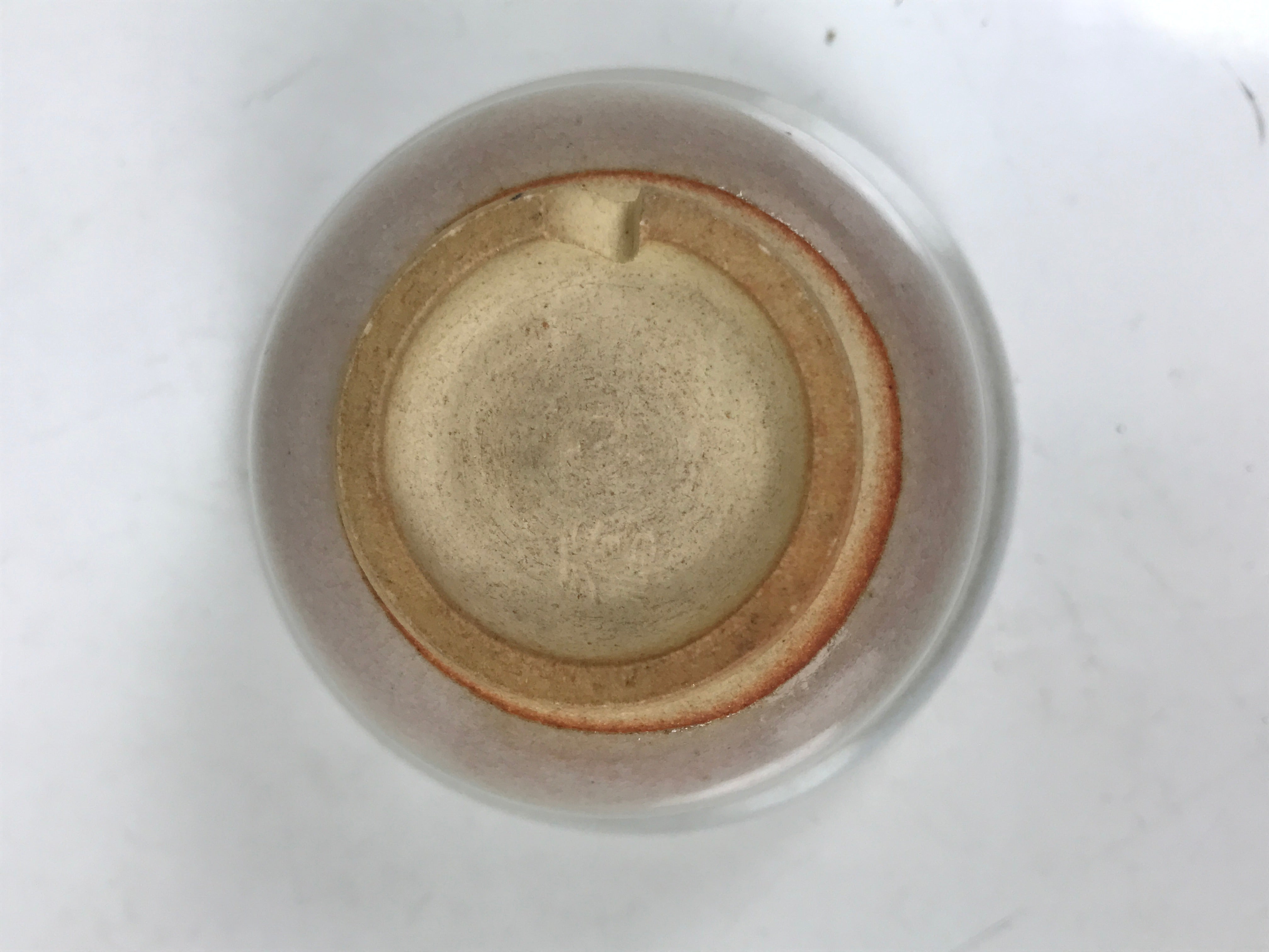 Japanese Ceramic Yunomi Teacup Vtg Hagi Ware Pottery Gray Yakimono Sencha TC601