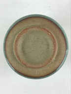 Japanese Ceramic Yunomi Teacup Vtg Pottery Large Light Green Crackle Glaze TC365