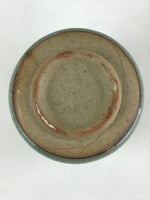 Japanese Ceramic Yunomi Teacup Vtg Pottery Large Light Green Crackle Glaze TC366