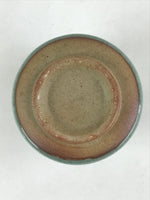 Japanese Ceramic Yunomi Teacup Vtg Pottery Large Light Green Crackle Glaze TC367