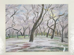 Japanese Cherry Blossom Trees Pastel Drawing Art Signed Yoshihiro Hagino FL341