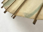 Japanese Childrens Umbrella Parasol Vtg Wagasa Bangasa Paper Blue Flowers JK626