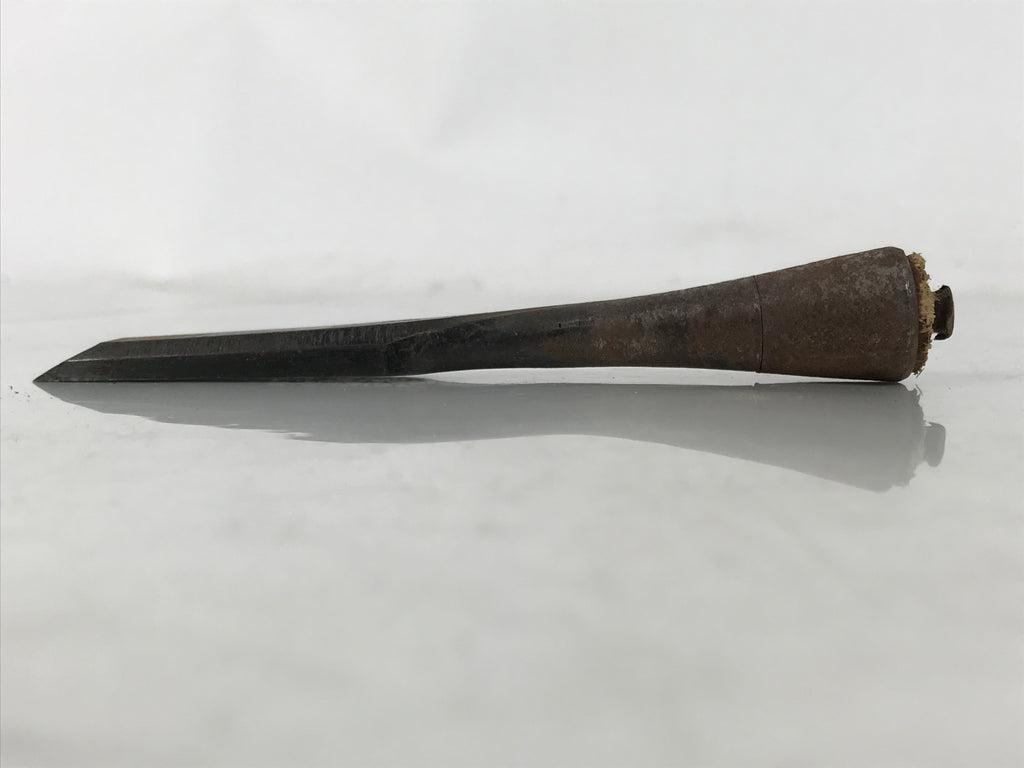 Japanese Chisel Nomi Carpentry Vtg Woodworking Tool 12.7 cm Blade 12 mm T305