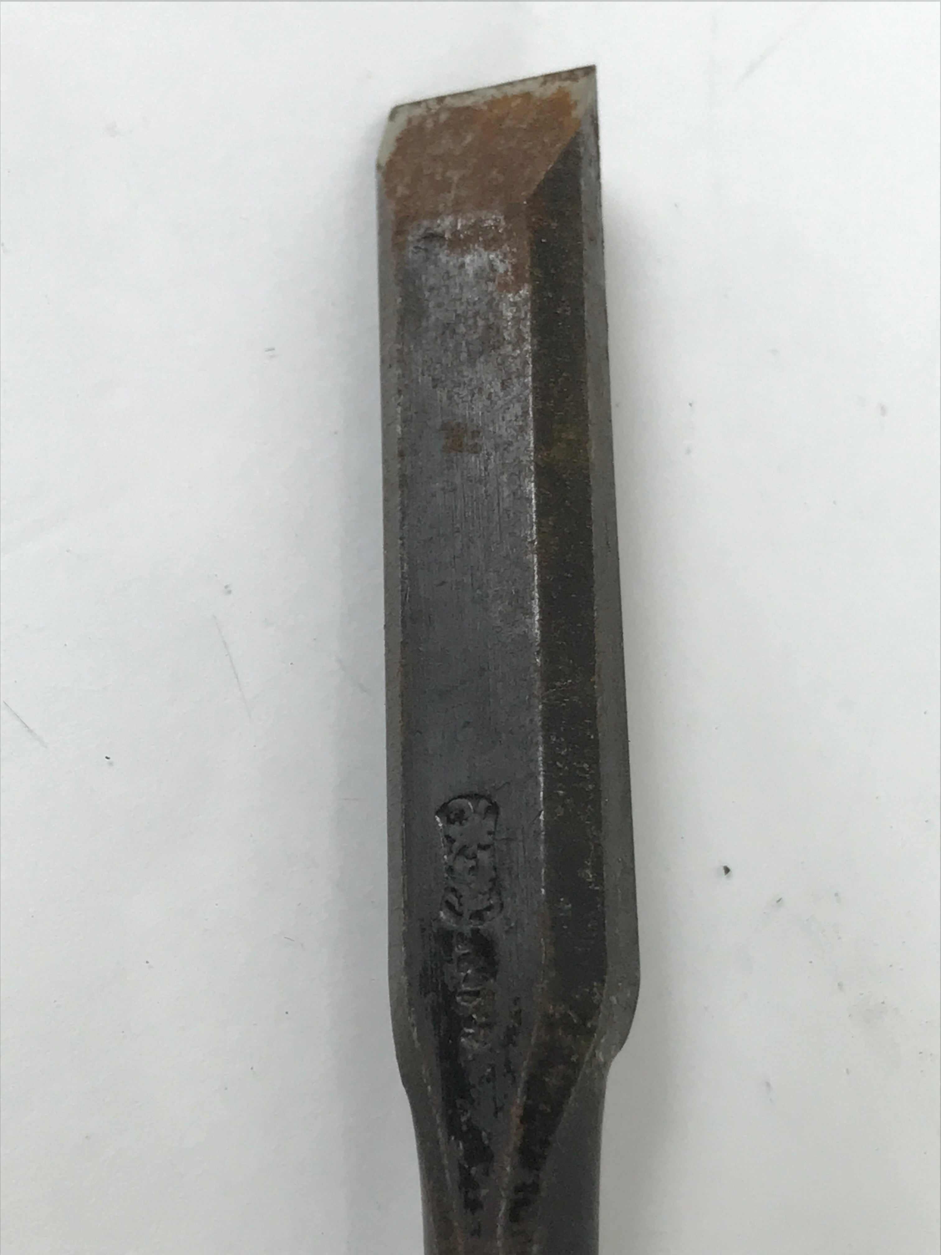 Japanese Chisel Nomi Carpentry Vtg Woodworking Tool 12.7 cm Blade 12 mm T305