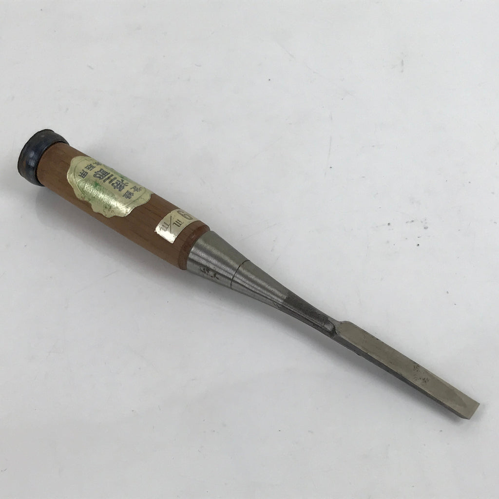 Japanese Chisel Nomi Carpentry Vtg Woodworking Tool 22 cm Blade 9 mm T272