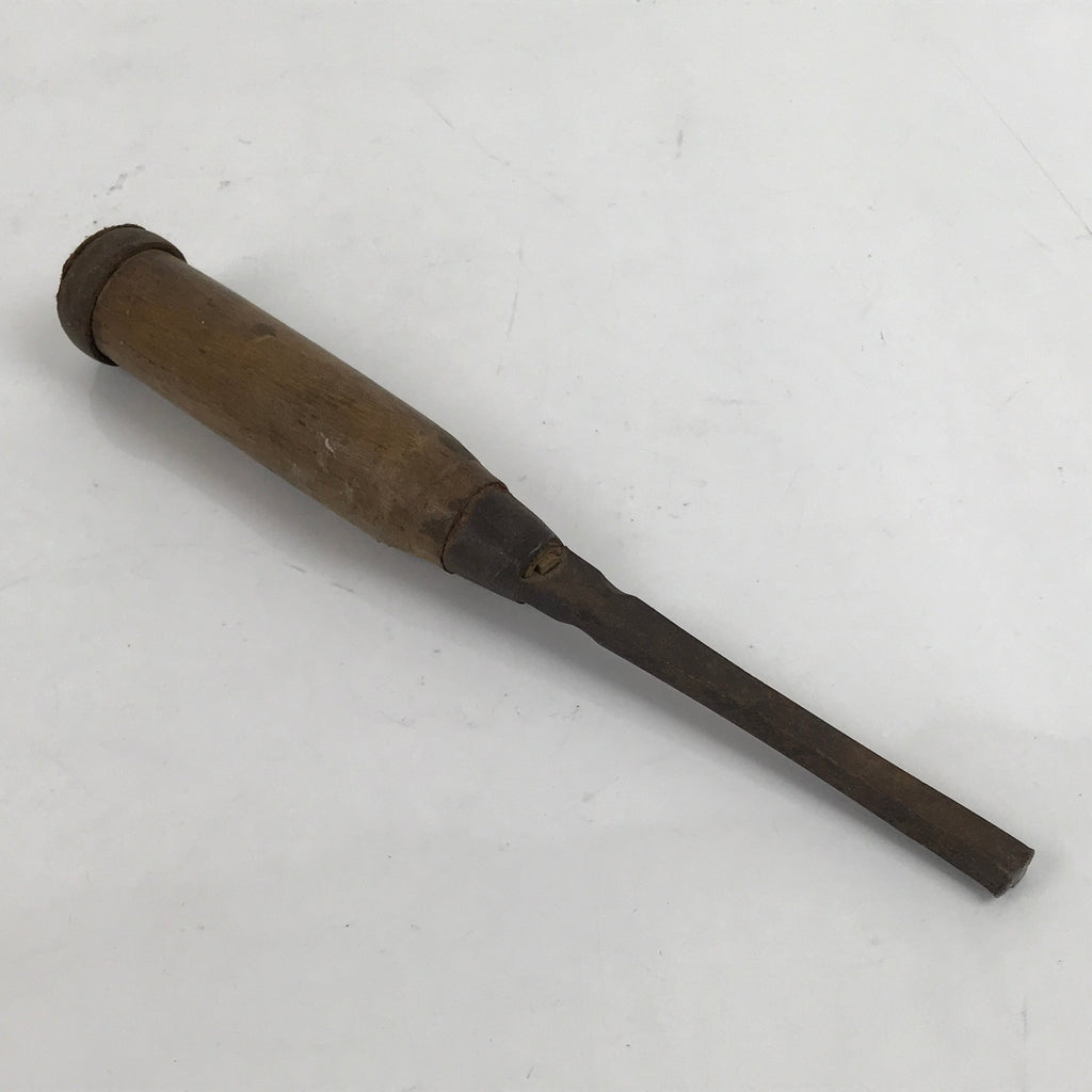 Japanese Chisel Nomi Carpentry Vtg Woodworking Tool 22.5 cm Blade 8 mm T279