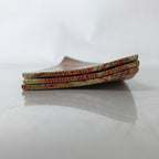 Japanese Chiyogami Paper Oshibori-Oki Wet Towel Tray 3pc Holder Red Gold L389