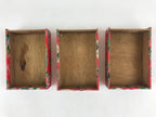 Japanese Chiyogami Paper Sewing Box Vtg Haribako Tansu 3 Drawers Fans T342