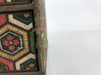 Japanese Chiyogami Paper Tansu Chest Vtg Haribako 5 Drawer Kikkou Hanabishi T403
