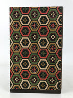 Japanese Chiyogami Paper Tansu Chest Vtg Haribako 5 Drawer Kikkou Hanabishi T403