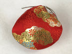 Japanese Clamshell Silk Kimono Hina Doll Vtg Girls Festival Red Gold ID553