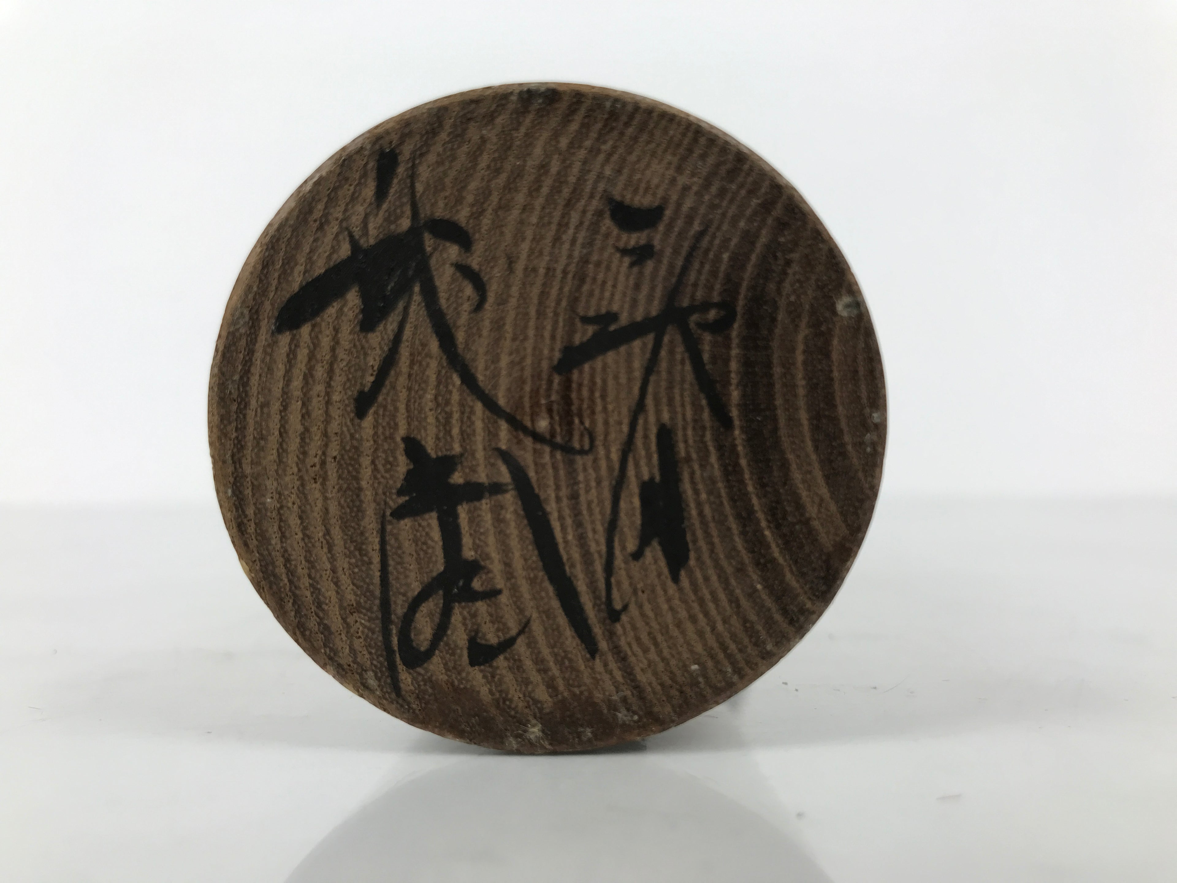 Japanese Classic Wooden Kokeshi Doll Black Brown Amulet Traditional Craft KF774