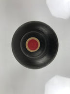 Japanese Classic Wooden Kokeshi Doll Vtg Black Red Brown Traditional Craft KF768