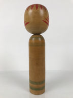 Japanese Classic Wooden Kokeshi Doll Vtg Black Red Brown Traditional Craft KF773
