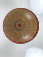 Japanese Classic Wooden Kokeshi Doll Vtg Black Red Brown Traditional Craft KF775