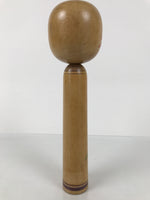 Japanese Classic Wooden Kokeshi Doll Vtg Black Red Brown Traditional Craft KF787