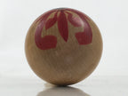 Japanese Classic Wooden Kokeshi Doll Vtg Hair Hime Cut Red Black Nadeshiko KF740