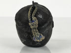 Japanese Clay Bell Dorei Ainu Man Vtg Tsuchi-Suzu Hokkaido Unglazed Black DR614