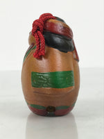 Japanese Clay Bell Dorei Ainu Woman Vtg Tsuchi-Suzu Hokkaido Brown Red DR679